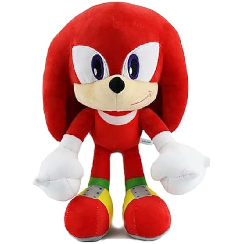 Red Sonic Knuckles Plush Toy - 12'' Super Soft Stuffed Animal - Authentic Design - Perfect for Sonic Fans -Gift for for Kids Girls  Boys- 12'' (Red) - Image 1